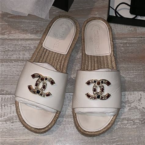 chanel espadrille sandals|chanel espadrilles price euro.